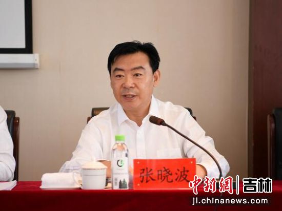 龙江森工集团副总经理张晓波发言。付明千 摄